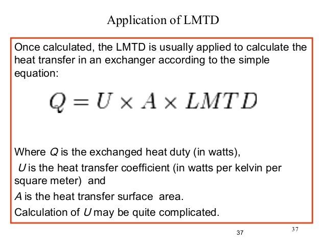 condenser heat transfer calculations